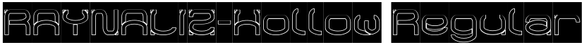 RAYNALIZ-Hollow Regular font