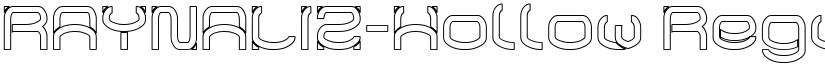 RAYNALIZ-Hollow Regular font