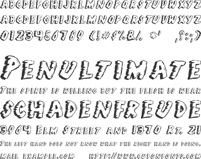 Jungle Fever font preview