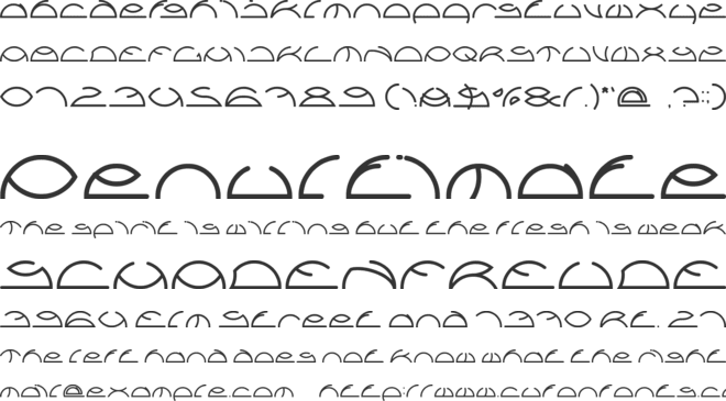 Saint Fighter Aqua font preview