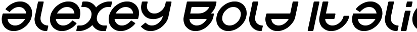 alexey Bold Italic font