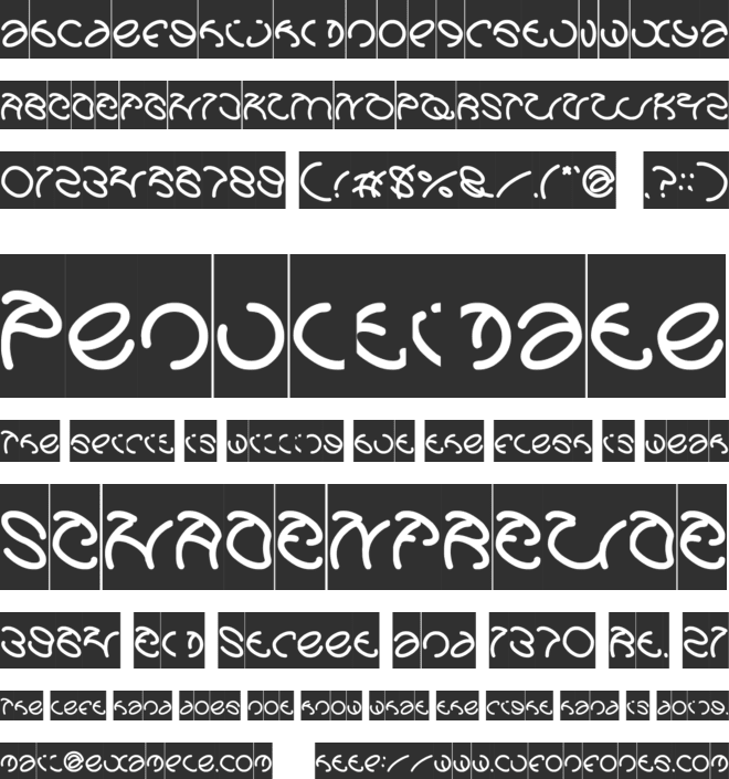 Graphic Dream font preview