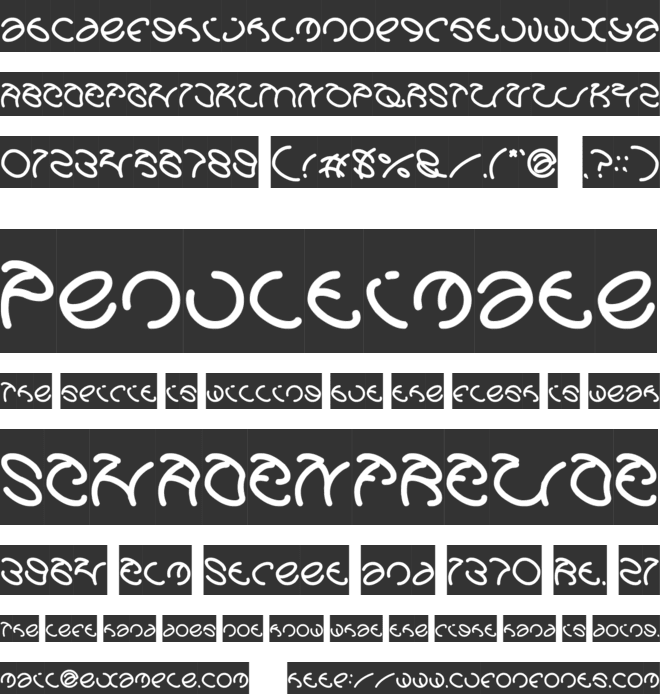 Graphic Dream font preview