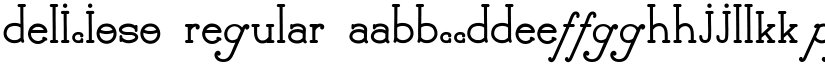 Delicioso Regular font