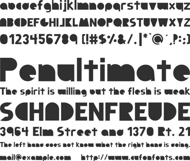Full Circle font preview