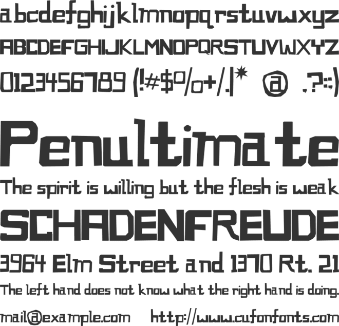 cocosfritos font preview