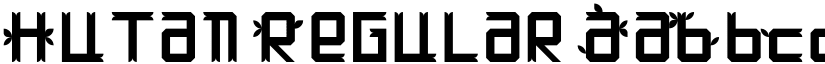 Hutan Regular font