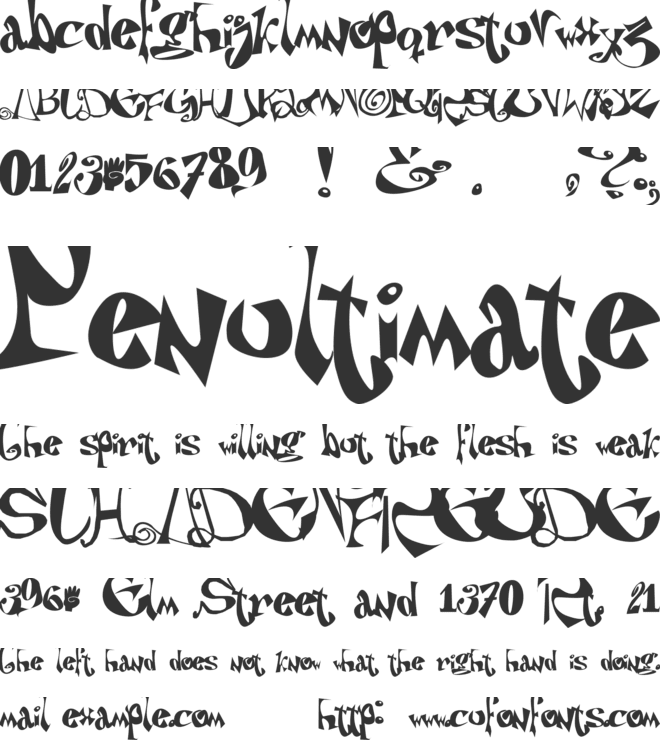 PuteiroAnarquista font preview