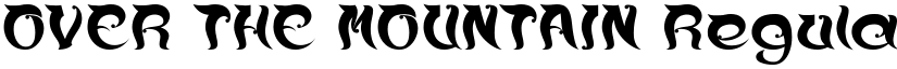 OVER THE MOUNTAIN Regular font