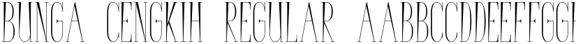 Bunga Cengkih Regular font