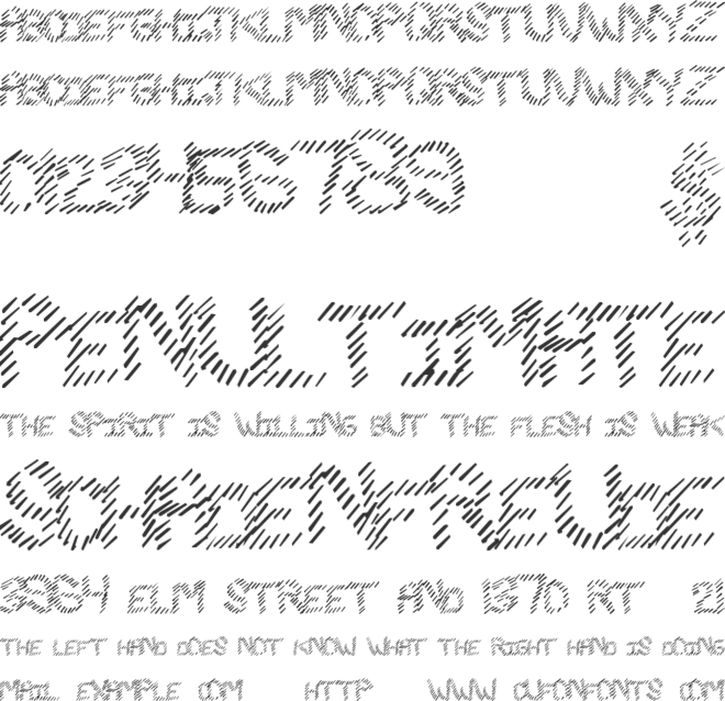 SlashKing font preview