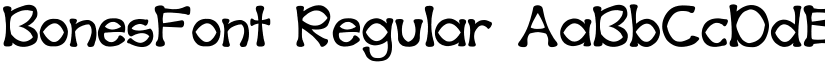 BonesFont Regular font