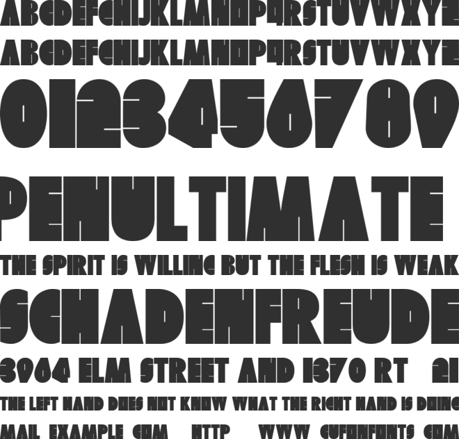 Skuer font preview