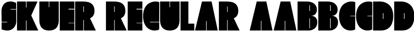 Skuer Regular font