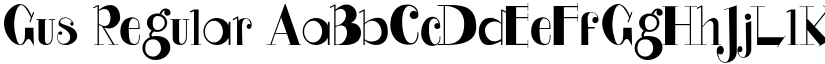 Gus Regular font
