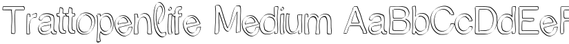 Trattopenlife Medium font