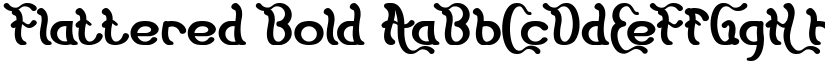 Flattered Bold font