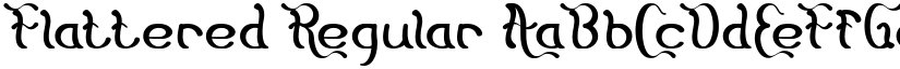 Flattered Regular font