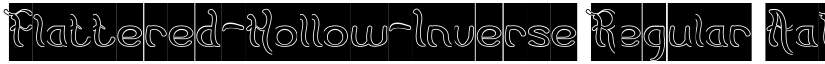 Flattered-Hollow-Inverse Regular font