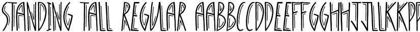 Standing Tall Regular font