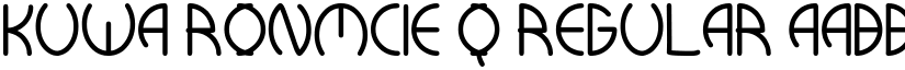 kuwa ronmcie q Regular font