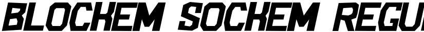 Blockem Sockem Regular font