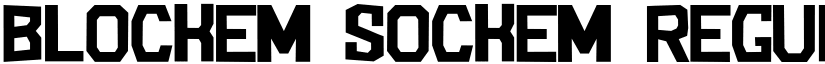 Blockem Sockem Regular font