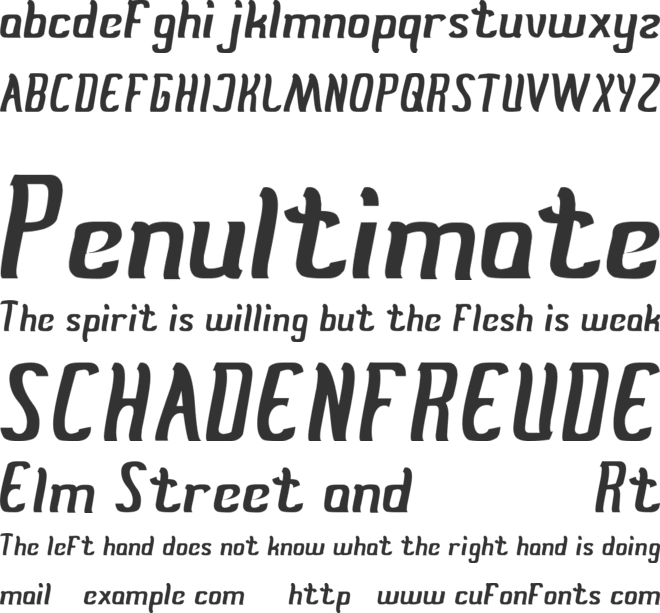 Stay true font preview