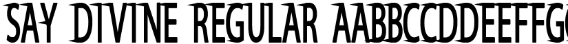 Say Divine Regular font