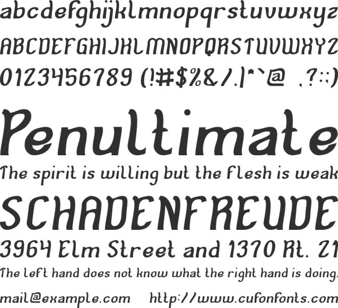Cat Eyes font preview