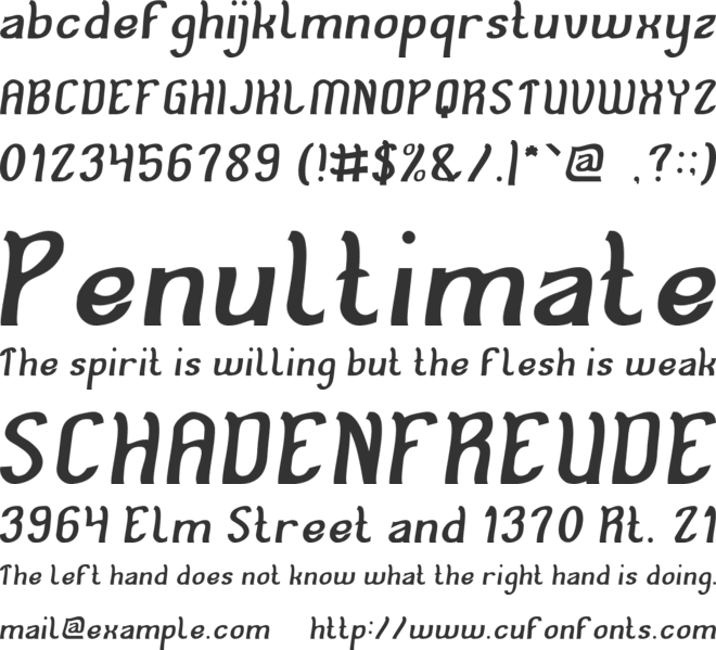 Cat Eyes font preview