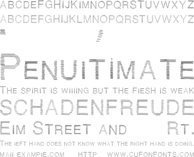Traitlettre font preview