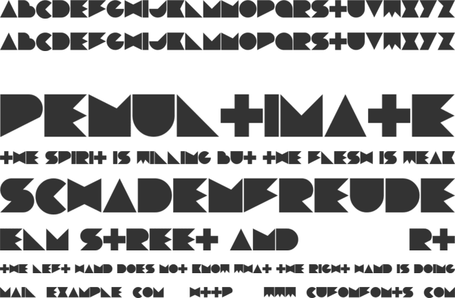 Devlose font preview