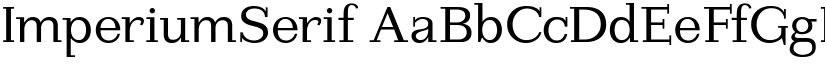 ImperiumSerif font