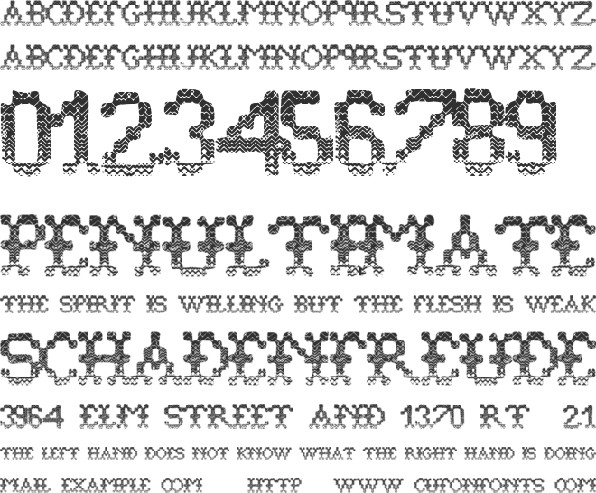 AlienSweater font preview