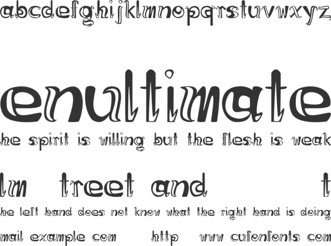 Creme du Chocolat font preview