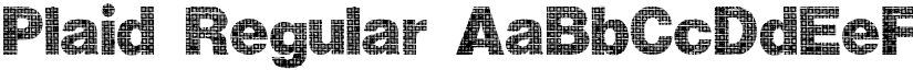 Plaid Regular font