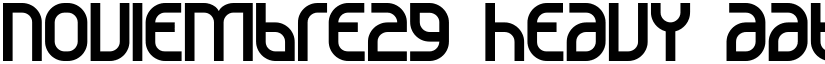 Noviembre29 Heavy font