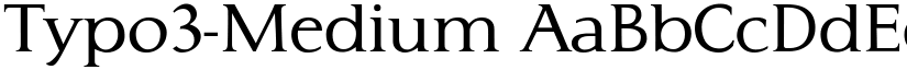 Typo3-Medium font