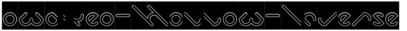 owaikeo-Hollow-Inverse Regular font