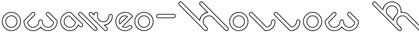 owaikeo-Hollow Regular font