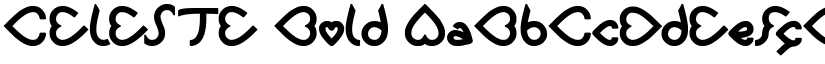 CELESTE Bold font