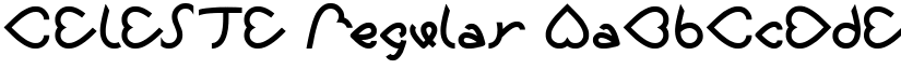 CELESTE Regular font