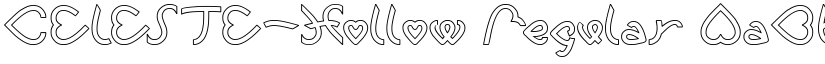 CELESTE-Hollow Regular font