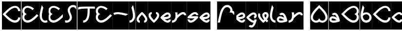 CELESTE-Inverse Regular font