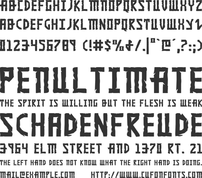 Khazad-Dum font preview