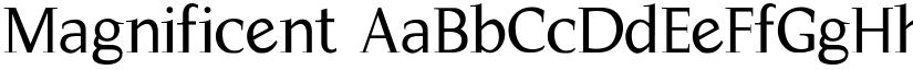Magnificent font