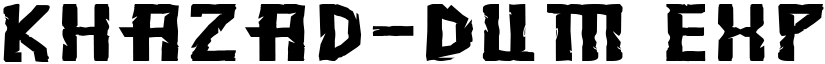 Khazad-Dum Expanded Expanded font