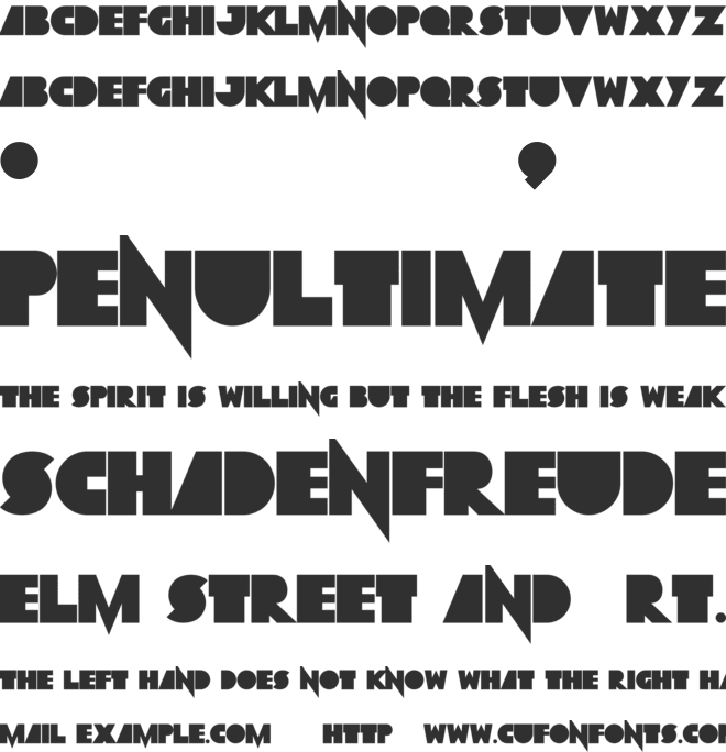 Grobsidian font preview