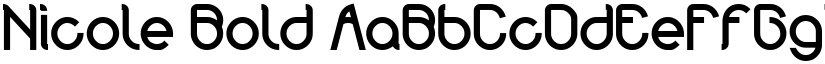 Nicole Bold font